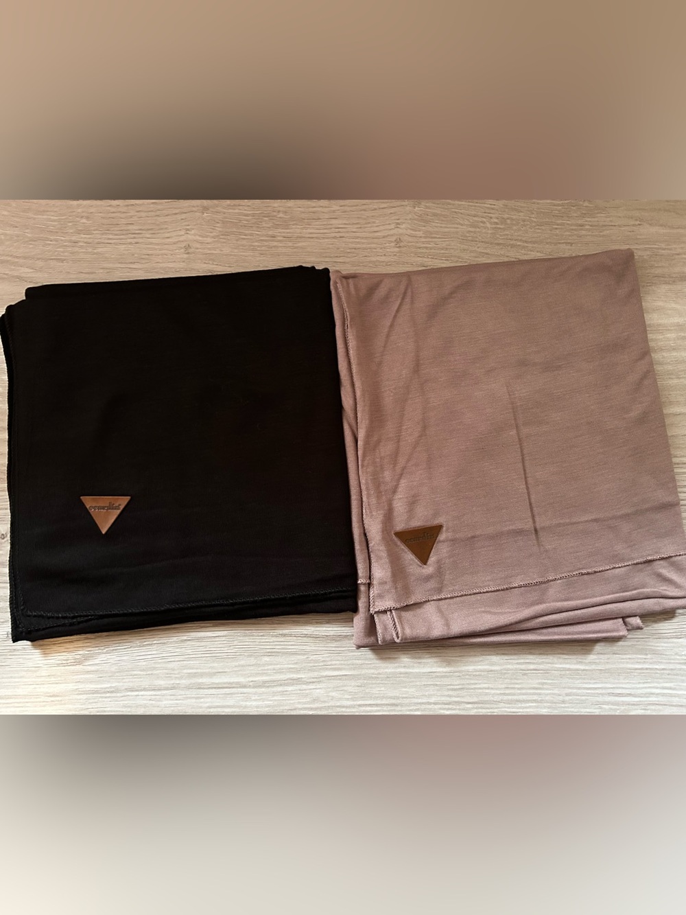 Stretchy cotton jersey scarves